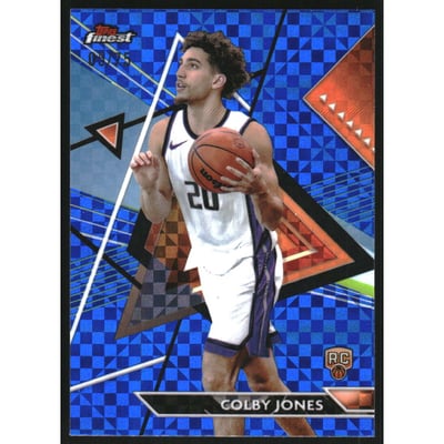 2023-24 Finest Blue Checkerboard Refractors #188 Colby Jones UC