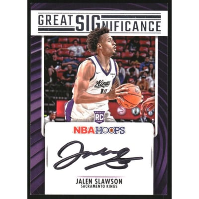 2023-24 Hoops Great SIGnificance #35 Jalen Slawson