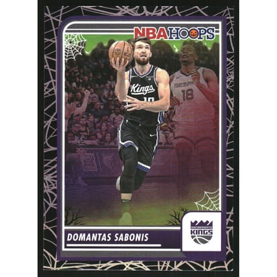 2023-24 Hoops Haunted Hoops Holo Webs #154 Domantas Sabonis