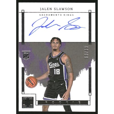 2023-24 Panini Impeccable Impeccable Rookie Signatures #10 Jalen Slawson/99