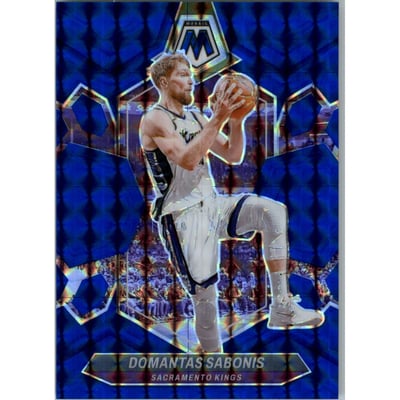 2023-24 Panini Mosaic Mosaic Blue #76 Domantas Sabonis