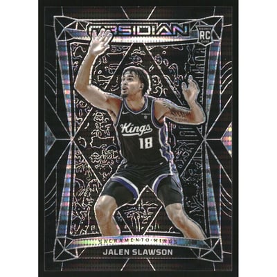 2023-24 Panini Obsidian Electric Etch International #117 Jalen Slawson