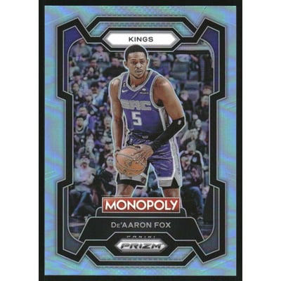 2023-24 Panini Prizm Monopoly Light Blue #76 De'Aaron Fox