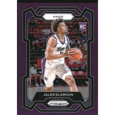 2023-24 Panini Prizm Prizms Purple #149 Jalen Slawson
