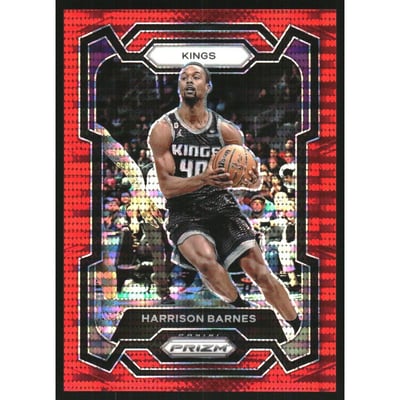 2023-24 Panini Prizm Prizms Red Seismic #221 Harrison Barnes