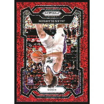 2023-24 Panini Prizm Prizms Red Sparkle #149 Jalen Slawson
