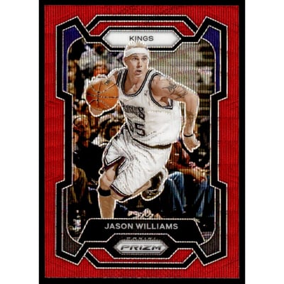 2023-24 Panini Prizm Prizms Ruby Wave #197 Jason Williams