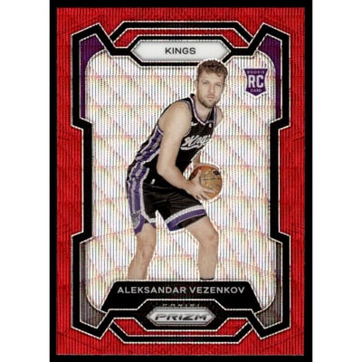 2023-24 Panini Prizm Prizms Ruby Wave #281 Aleksandar Vezenkov
