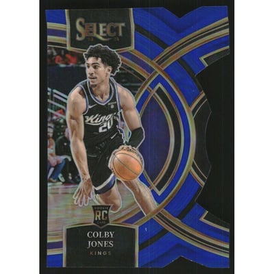 2023-24 Select Prizms Blue Die-Cut #132 Colby Jones