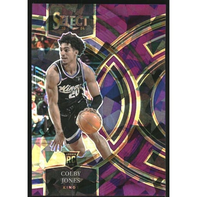 2023-24 Select Prizms Purple Cracked Ice #132 Colby Jones