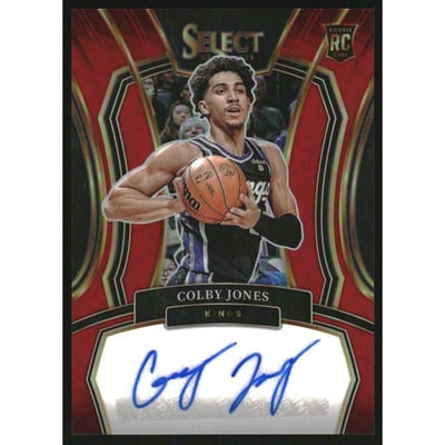 2023-24 Select Rookie Signatures Red Prizms #6 Colby Jones