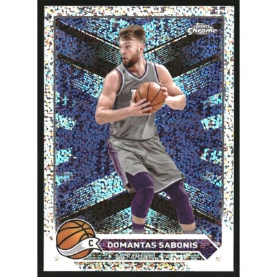 2023-24 Topps Chrome Speckle Refractors #10 Domantas Sabonis