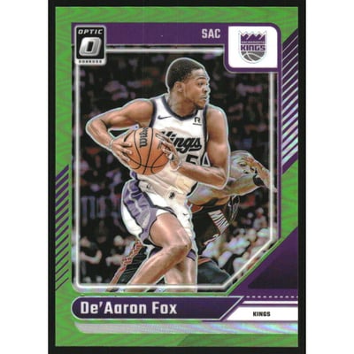 2024-25 Donruss Optic Lime Green #219 De'Aaron Fox