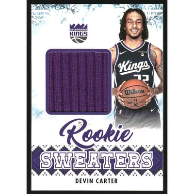 2024-25 Hoops Rookie Sweaters #13 Devin Carter