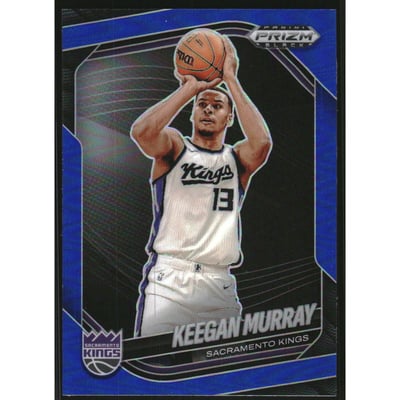 2024-25 Panini Prizm Black Prizms Blue #152 Keegan Murray