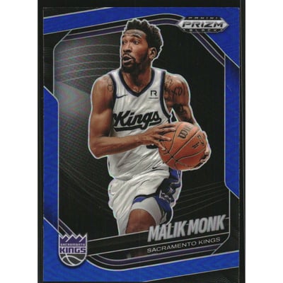 2024-25 Panini Prizm Black Prizms Blue #97 Malik Monk