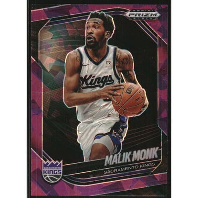 2024-25 Panini Prizm Black Prizms Purple Ice #97 Malik Monk