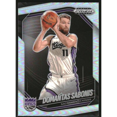 2024-25 Panini Prizm Black Prizms Silver #109 Domantas Sabonis
