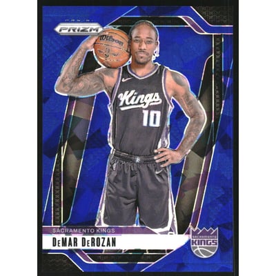 2024-25 Panini Prizm Prizms Blue Ice #117 DeMar DeRozan