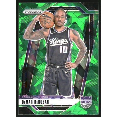 2024-25 Panini Prizm Prizms Green Ice #117 DeMar DeRozan