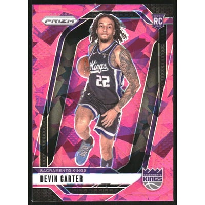 2024-25 Panini Prizm Prizms Pink Ice #231 Devin Carter