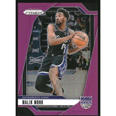 2024-25 Panini Prizm Prizms Pink #93 Malik Monk