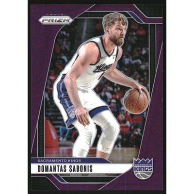 2024-25 Panini Prizm Prizms Purple #86 Domantas Sabonis