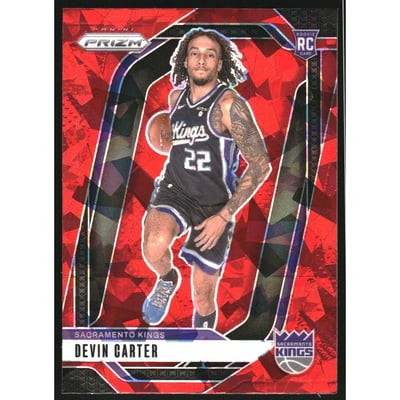 2024-25 Panini Prizm Prizms Red Ice #231 Devin Carter