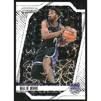 2024-25 Panini Prizm Prizms White Lazer #93 Malik Monk