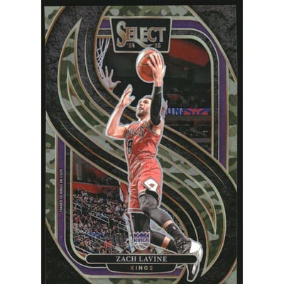 2024-25 Select Green Camo Prizms #115 Zach LaVine