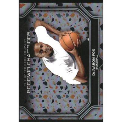 2024 Upper Deck Goodwin Champions Platinum Rainbow Terrazzo #P93 De'Aaron Fox H