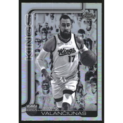 2025-26 Topps Chrome Negative Refractors #206 Jonas Valanciunas
