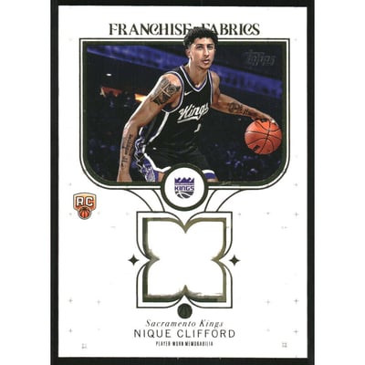 2025-26 Topps Franchise Fabrics #FFNC Nique Clifford