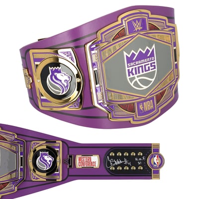 Chris Webber Sacramento Kings Autographed Fanatics Authentic WWE Legacy Title Belt with "HOF 21" Inscription