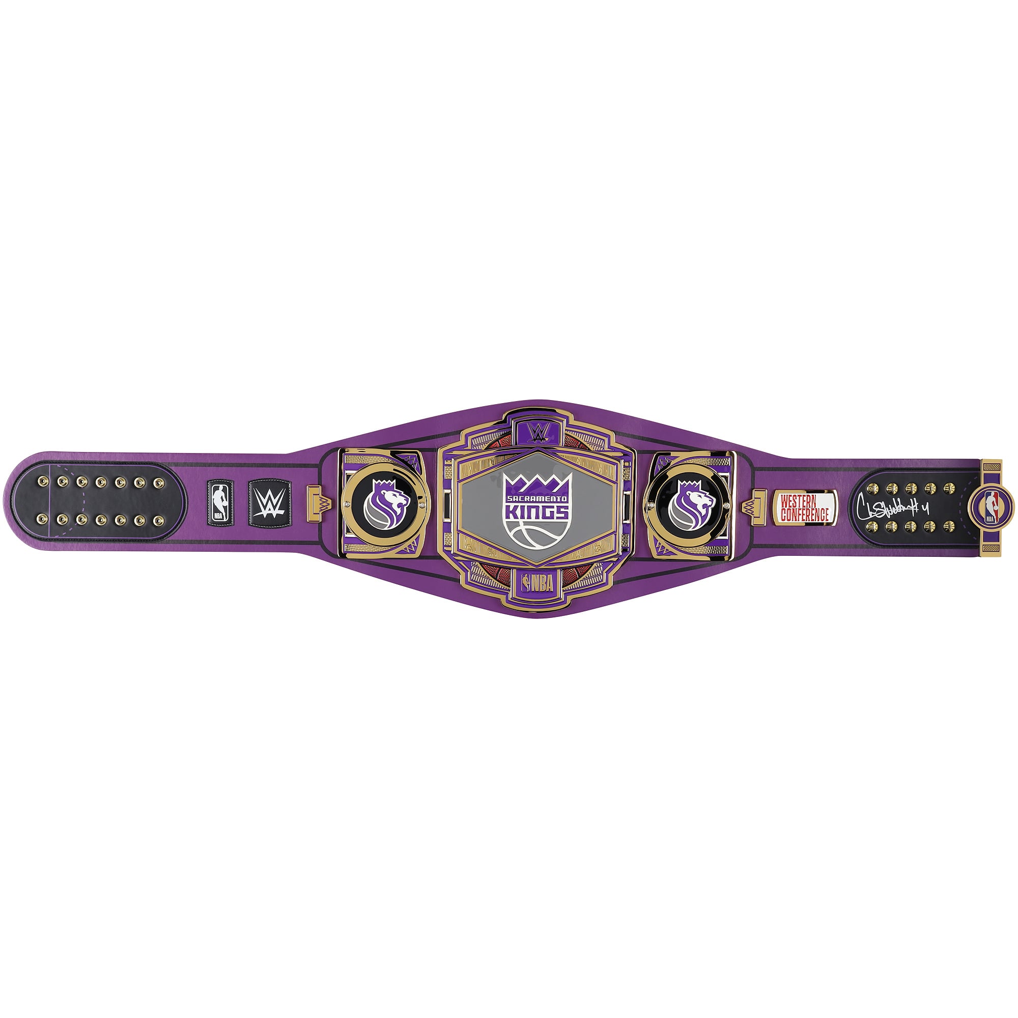 Chris Webber Sacramento Kings Autographed WWE Legacy Title Belt