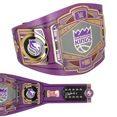 Chris Webber Sacramento Kings Autographed Fanatics Authentic WWE Legacy Title Belt