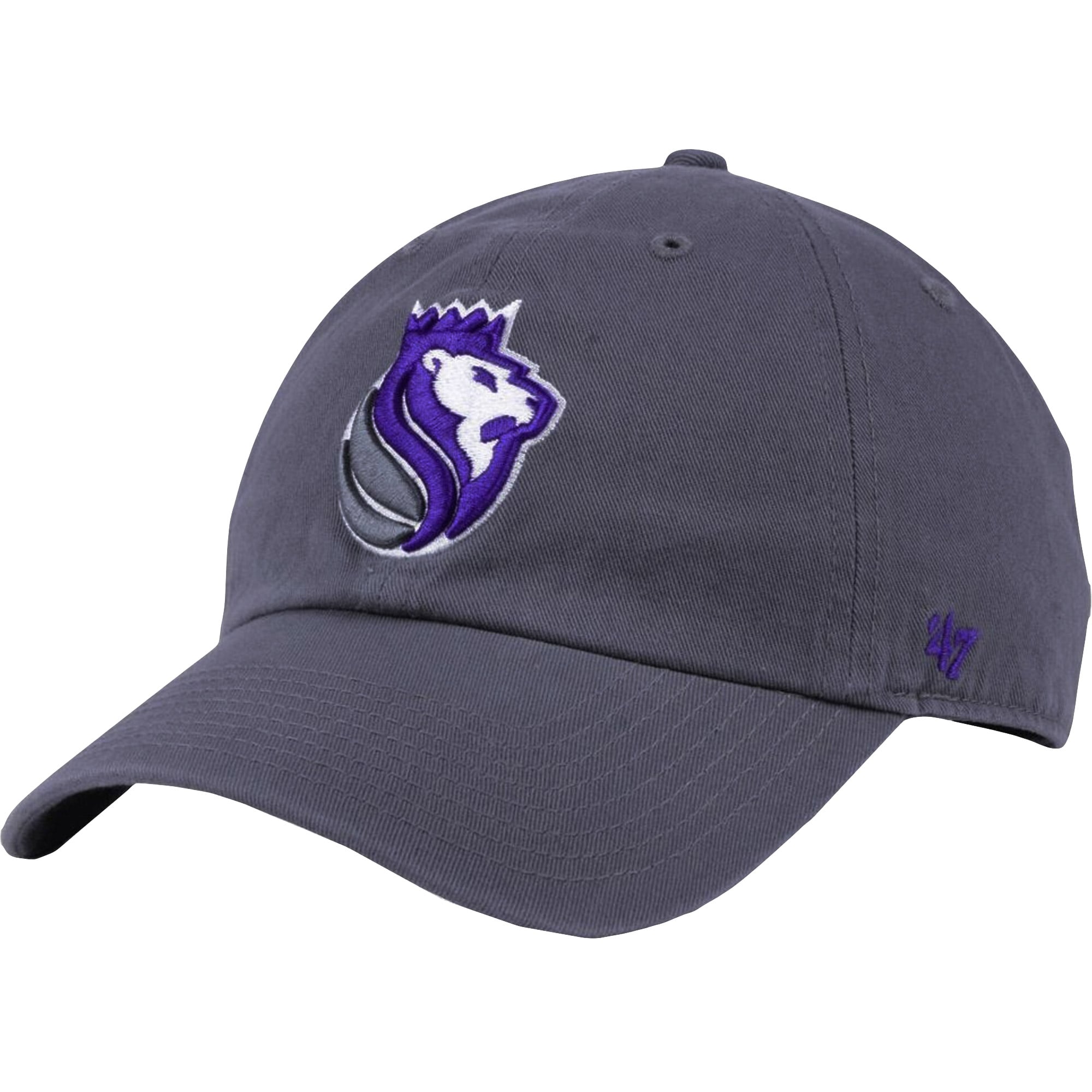 Men's '47 Gray Sacramento Kings Core Logo Clean Up Adjustable Hat