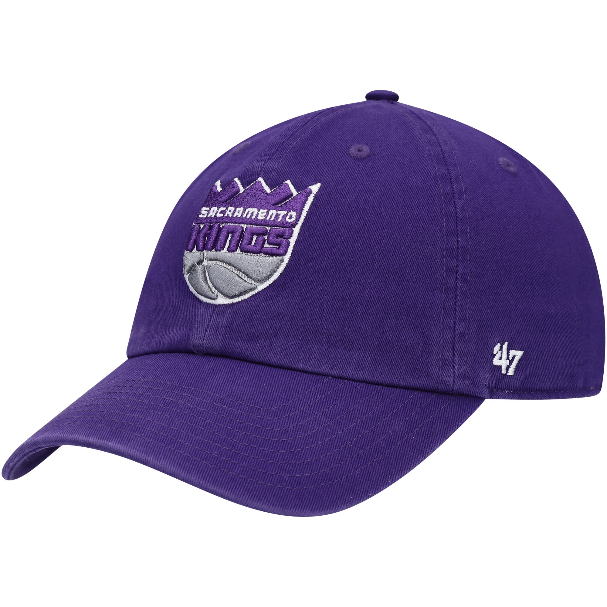 Men's Sacramento Kings '47 Purple Core Logo Clean Up Adjustable Hat
