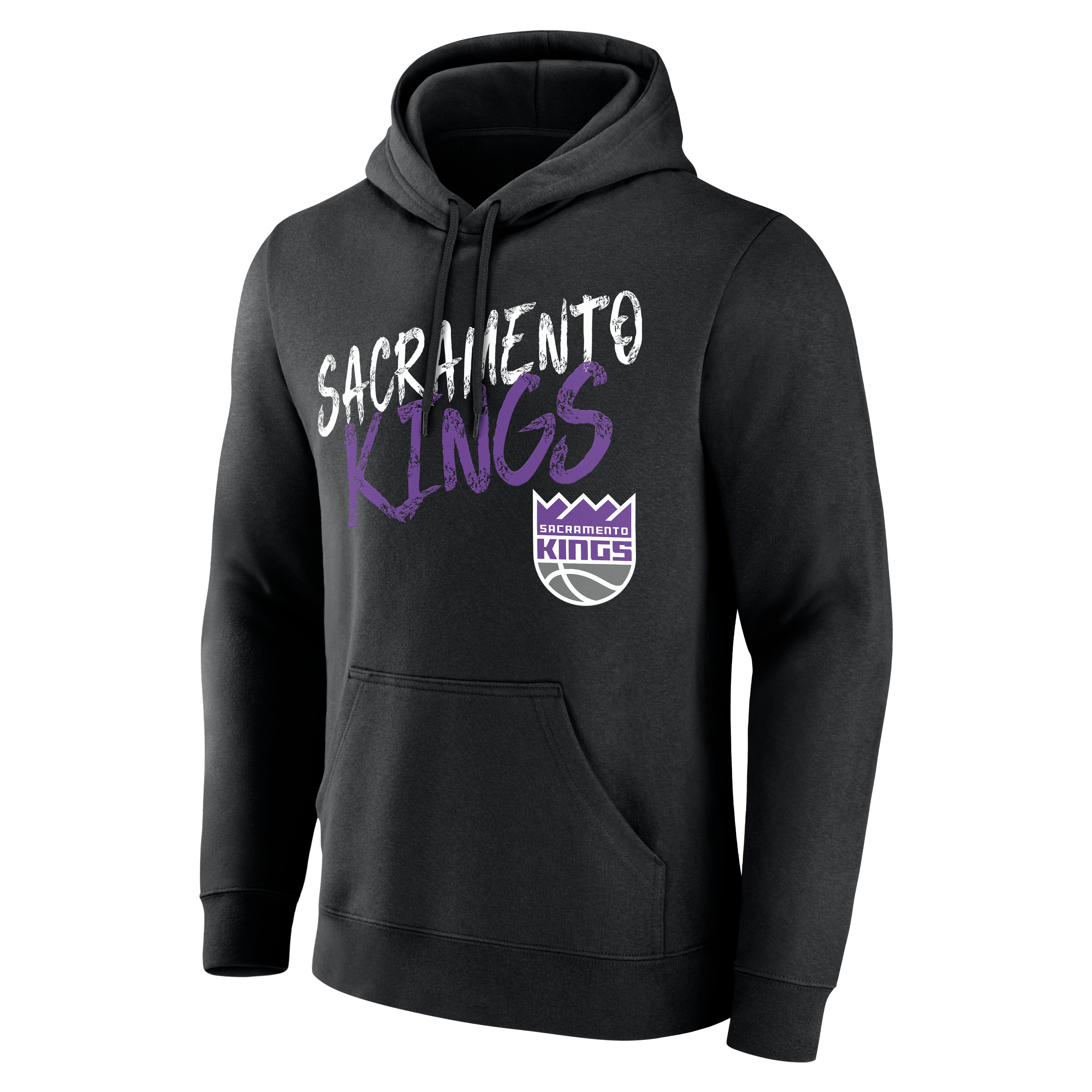 Sweat à capuche noir pour homme Sacramento Kings Hustle personnalisé avec nom et numéro