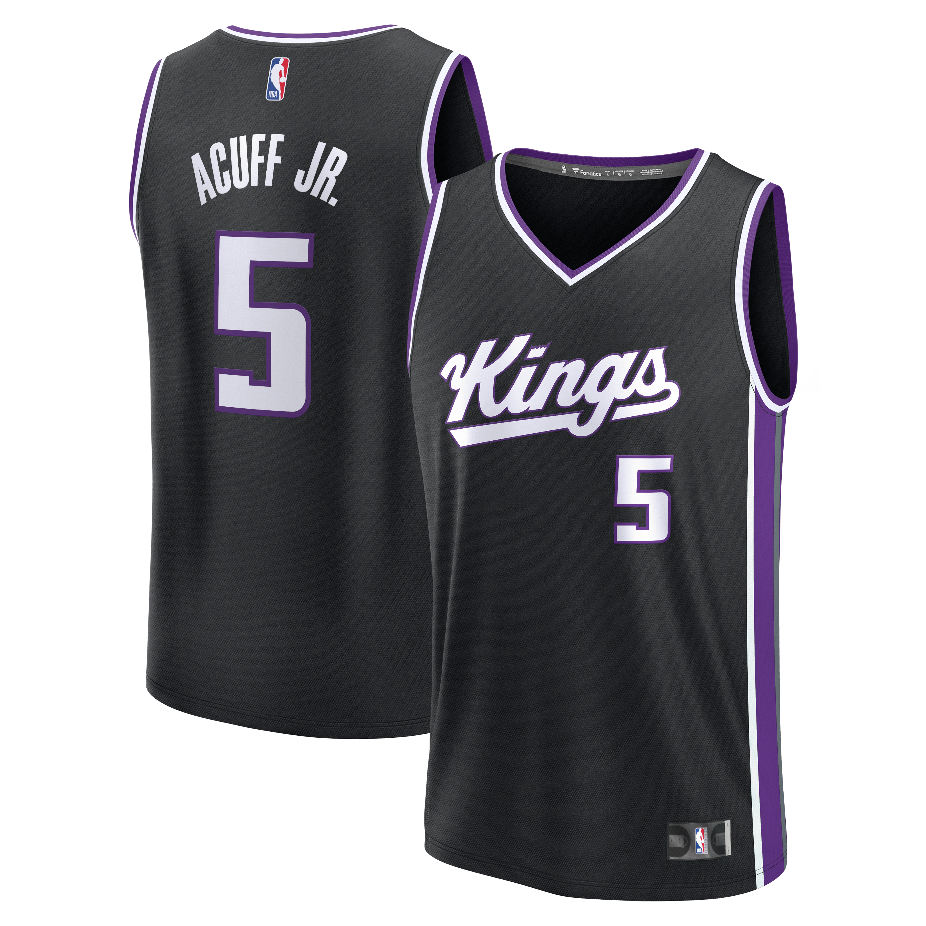 Men's Fanatics Darius Acuff Jr. Black Sacramento Kings 2026 NBA Draft ...