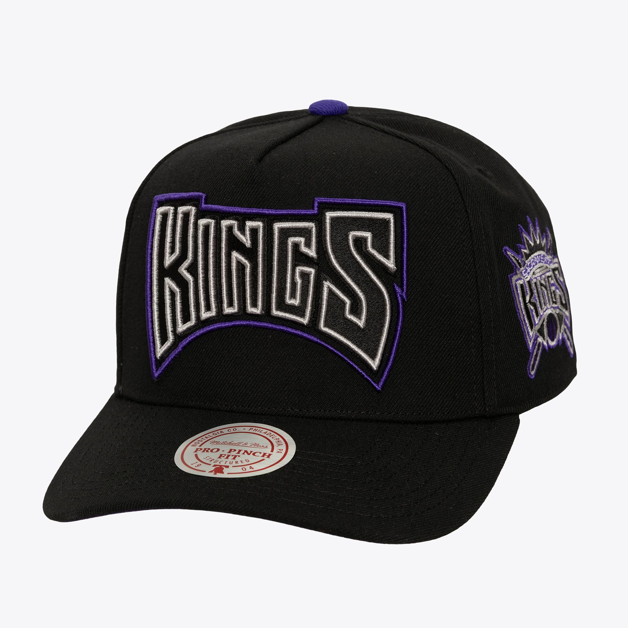 Men's Mitchell & Ness Black Sacramento Kings Class Act Pro Snapback Hat