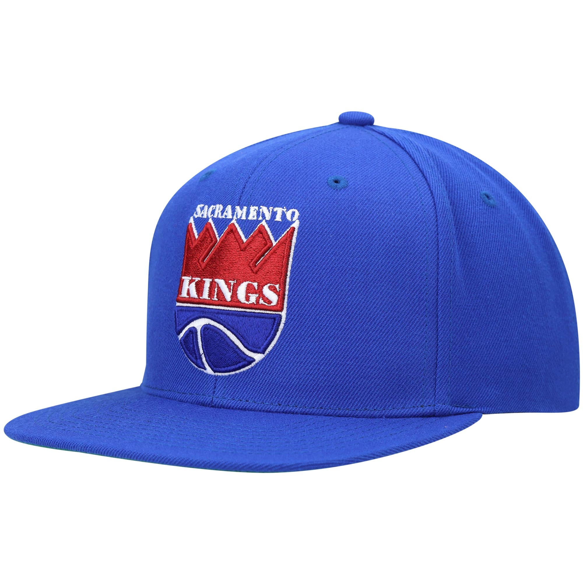 Men's Sacramento Kings Mitchell & Ness Blue Hardwood Classics Team Ground 2.0 Snapback Hat