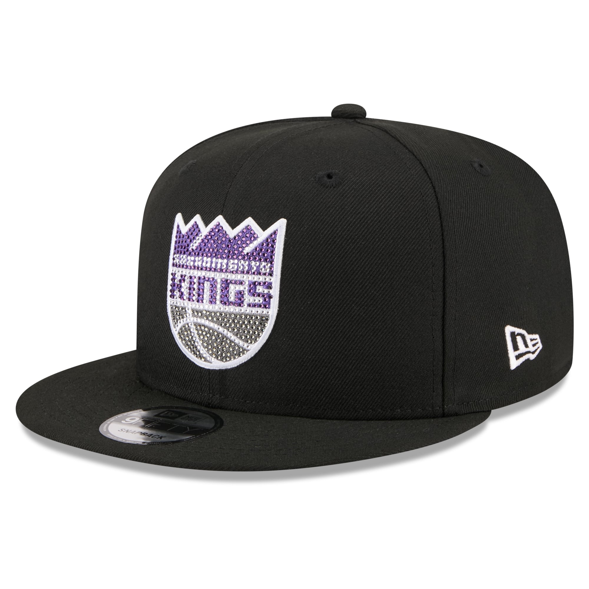Men's New Era Black Sacramento Kings 2026 NBA Draft Crystal 9FIFTY Snapback Hat