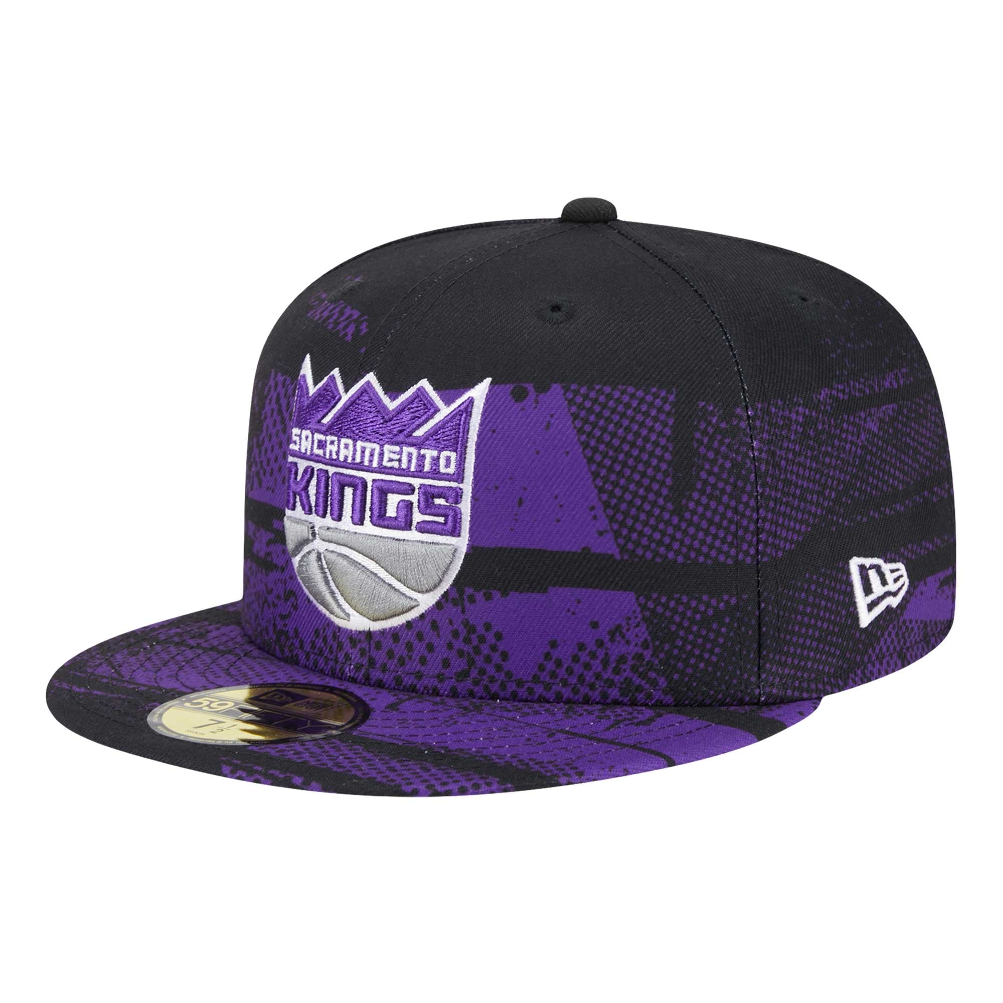 Men's Sacramento Kings New Era Black Tip-Off 59FIFTY Fitted Hat