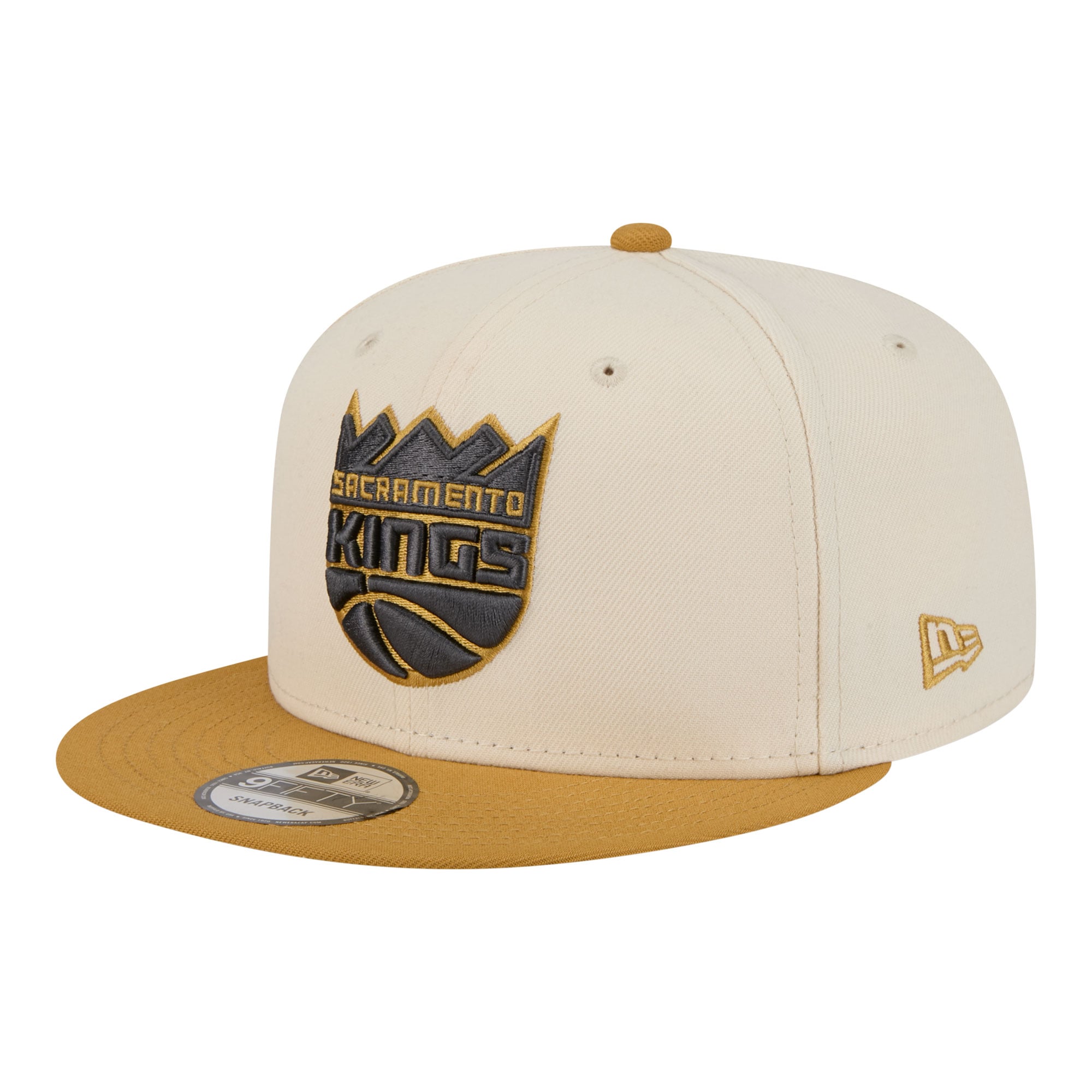 Men's Sacramento Kings New Era Cream/Tan Two-Tone Color Pack 9FIFTY Snapback Hat