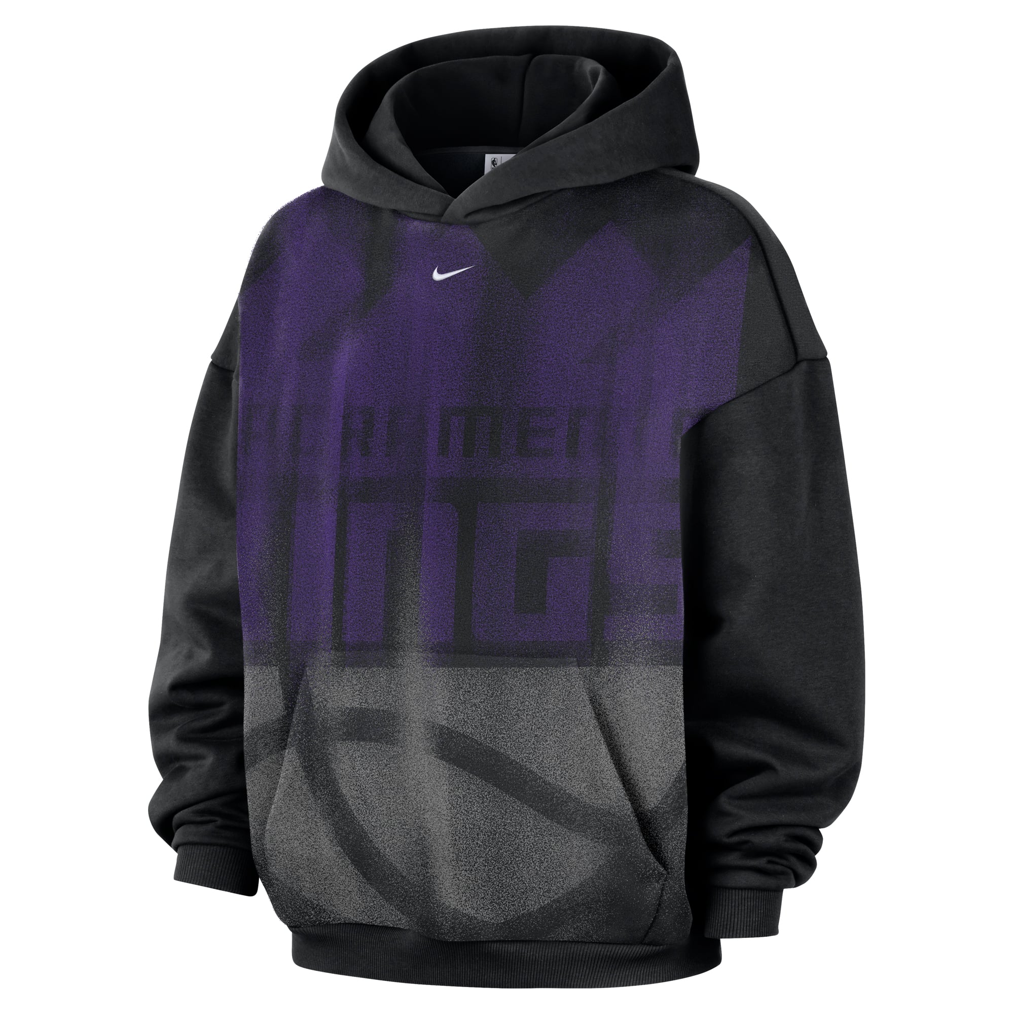 Sweat à capuche Nike noir Sacramento Kings 2026 Standard Issue Practice Icon Fleece pour homme