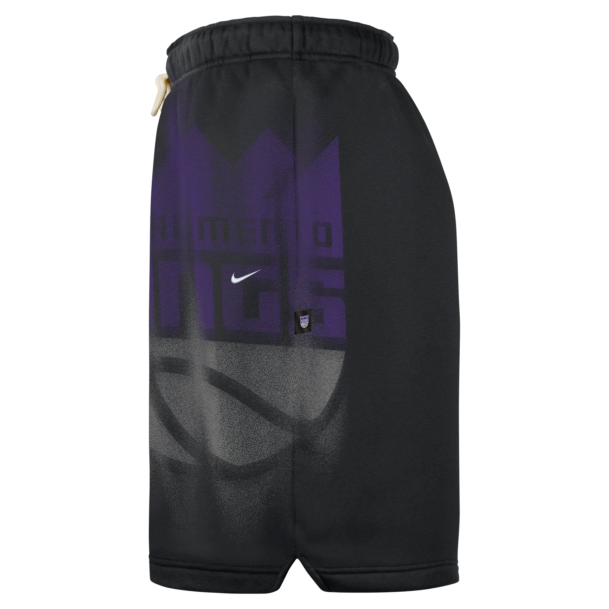 Short de sport Nike Black Sacramento Kings 2026 Standard Issue Practice Icon Fleece pour homme