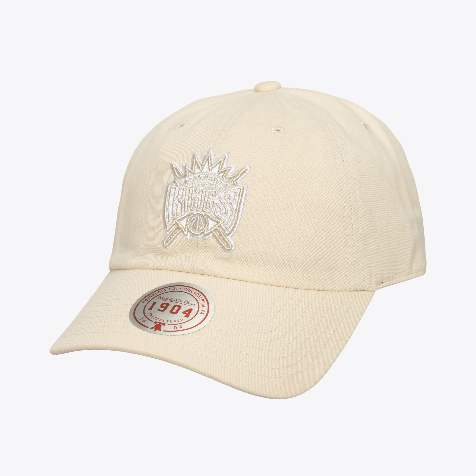 Sacramento Kings Cream Hardwood Classics Fashion Basic 1904 Dad Adjustable Hat