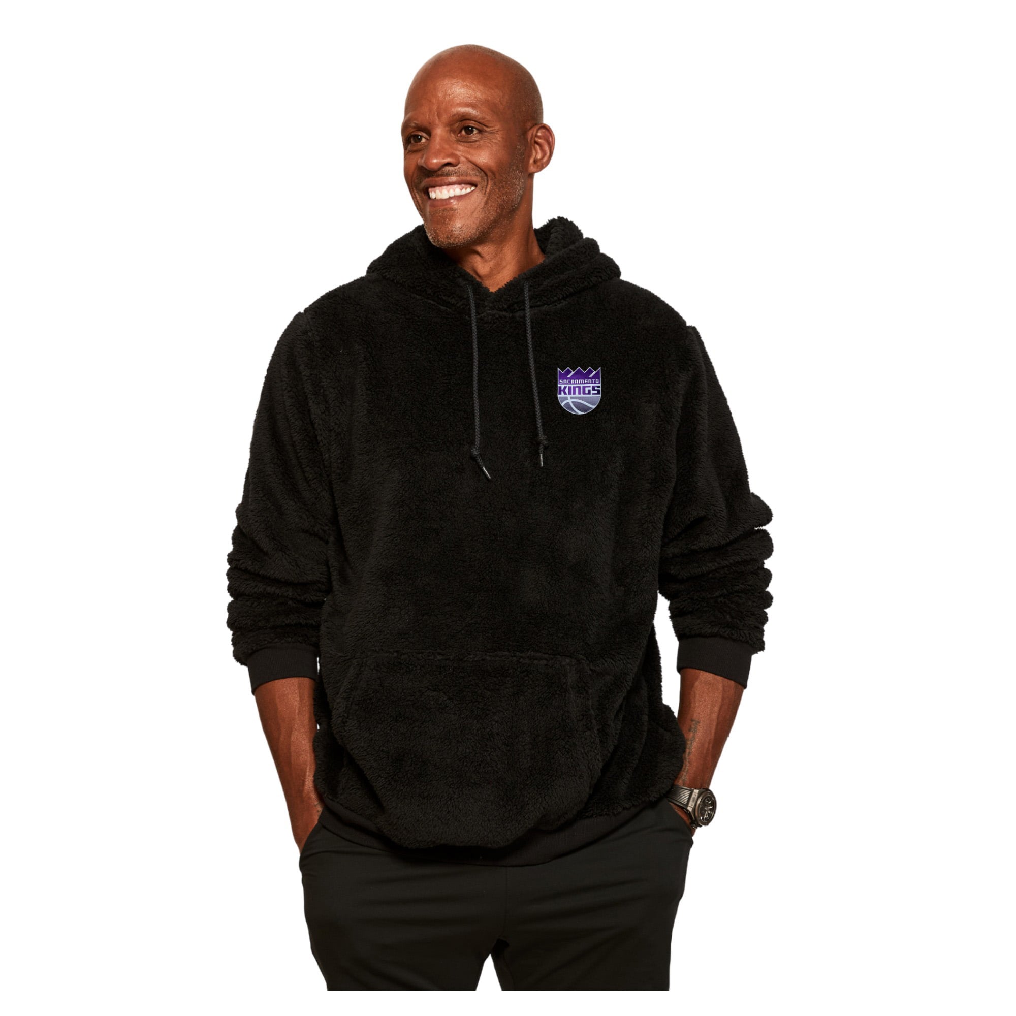 Unisex the Best Hoodie World By Jill Martin Black Sacramento Kings Oversized Lounge Pullover