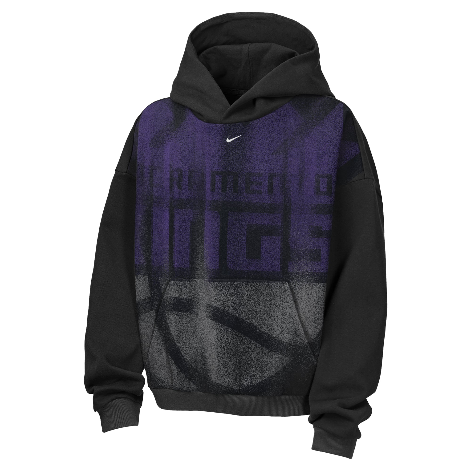 Sweat à capuche Nike noir Sacramento Kings 2026 Standard Issue Practice Icon Fleece pour enfant